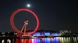 London eye at night