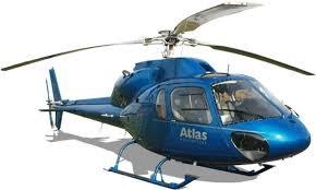 Blue helicopter