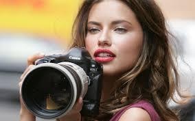 Hot girl is a photographer